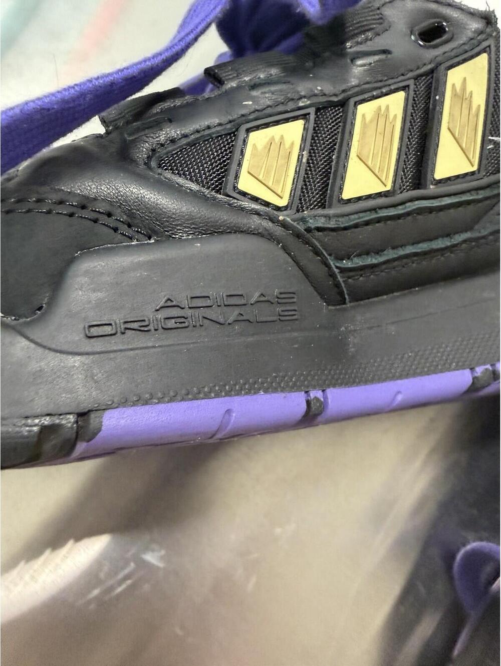 adidas x Yu-Gi-Oh! Men’s Low Top Lace-Up Sneakers Black Purple - Picture 10 of 13